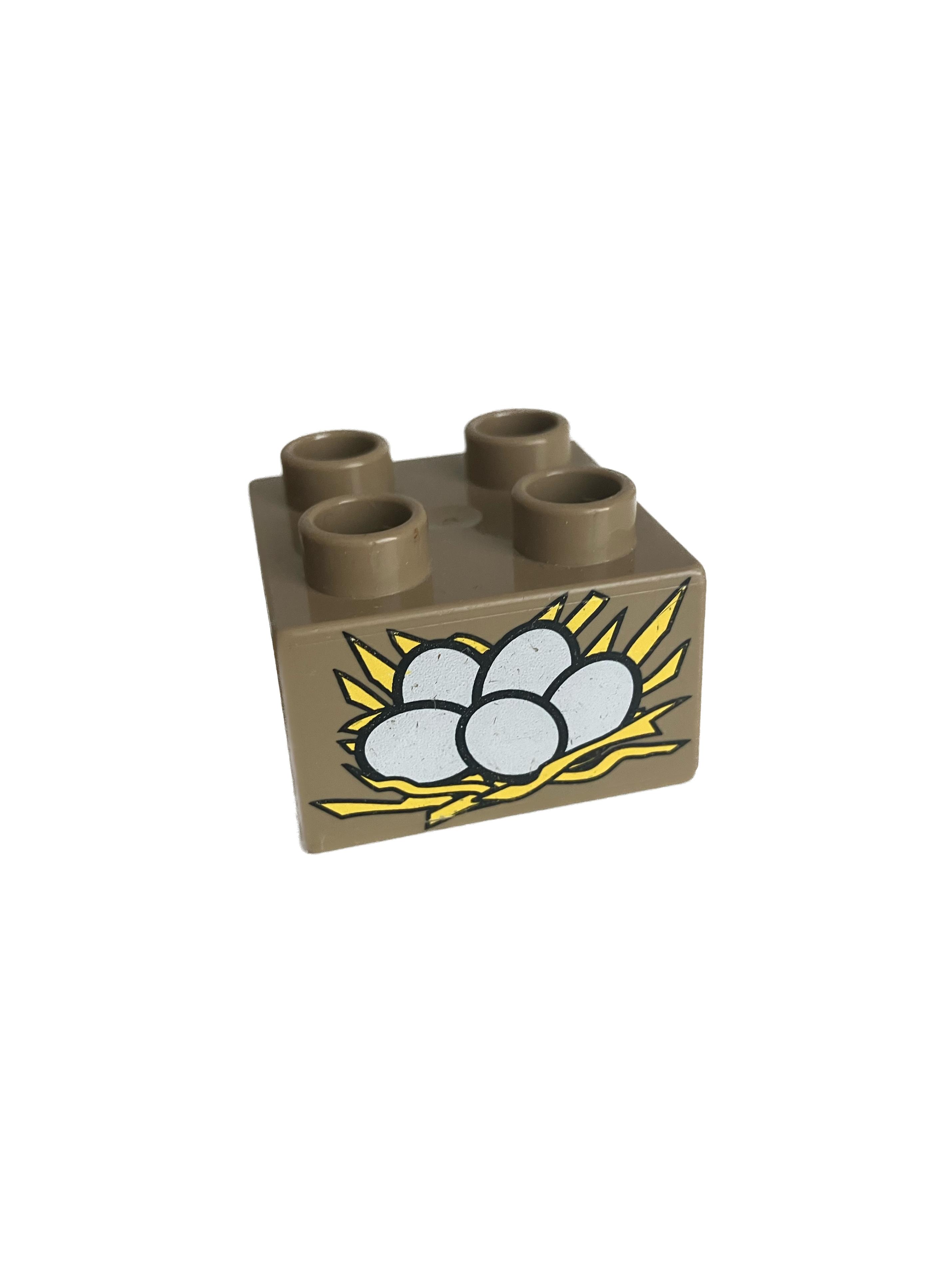Lego Duplo kostka s potiskem vajec
